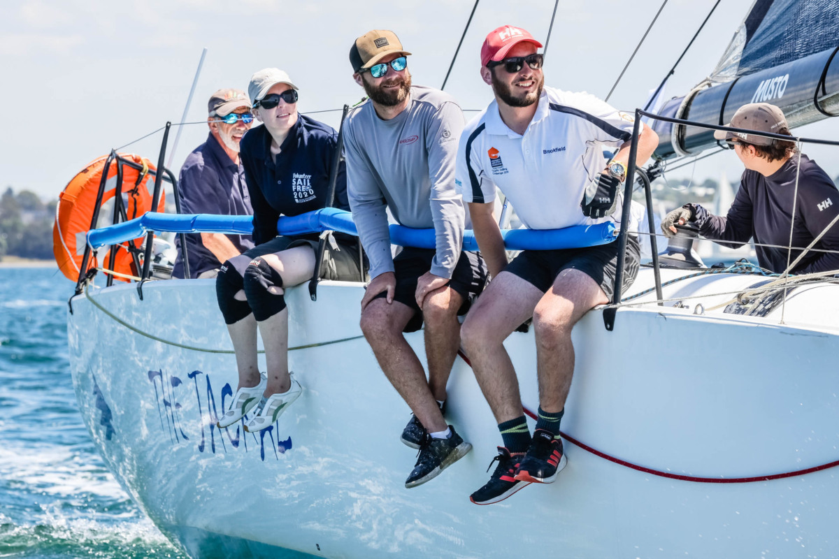 Royal Geelong Yacht Club Crew competing during the Festival of Sails