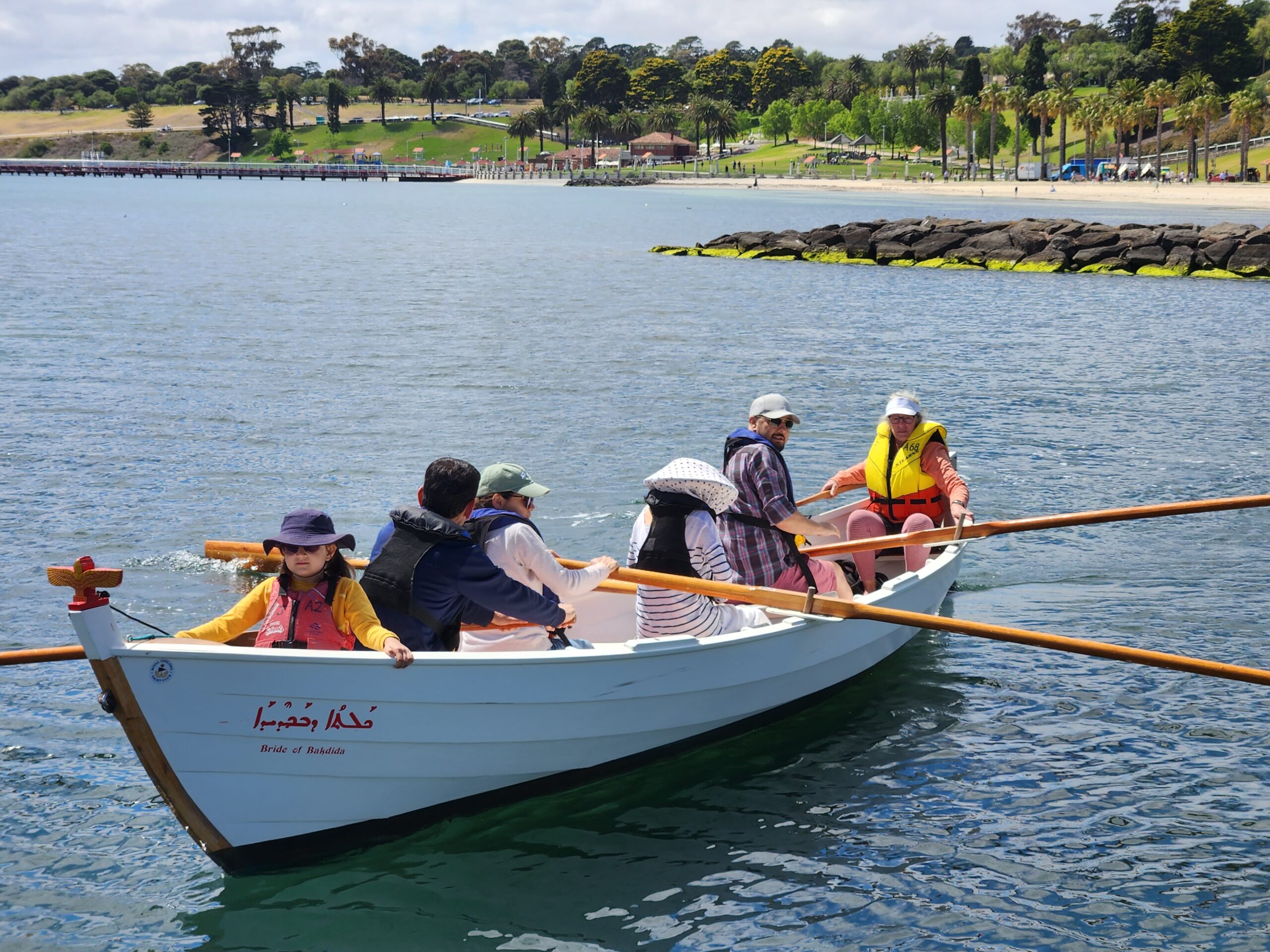 RGYC Skiff Rowing Crews in Full Preparation for Geelong Wooden Boat